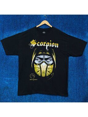 Mortal Kombat Scorpion Video Game T-Shirt Size XXL